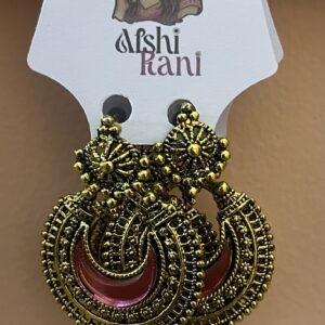 Boucle d’oreille Lune Rose