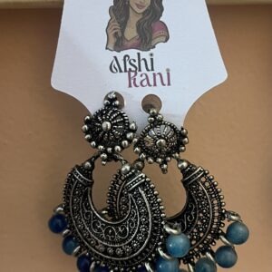 Boucle d’oreille Perle Bleue