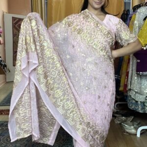 Sari rose pastel ajustable